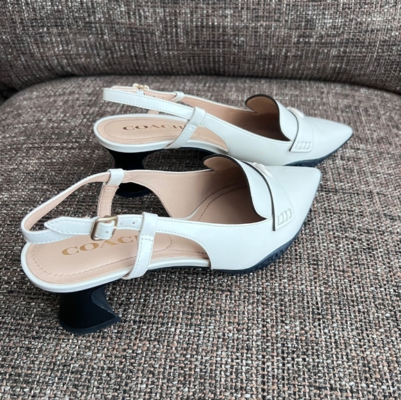 Coach Nikola Pointed Toe Hybrid Slingback Pump, Size 6 - Picture 7 of 8